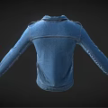 Casual Denim Jacket With Open Front Pockets And Classic Style