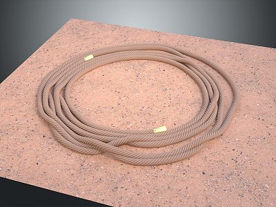 Hemp Rope Twist 3d model