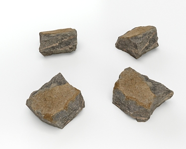 Stone Block Stone Grey 3d model