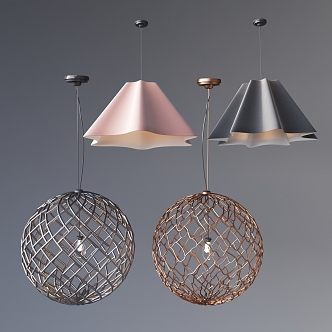 Modern chandelier 3d model