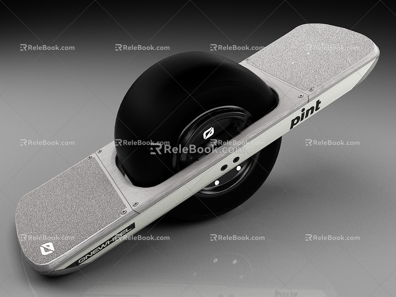 Electric skateboard unicycle skateboard 3d model