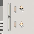 Elegant Modern Wall Sconces Decorative Lighting Mounted In Staircase Area For Home