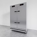 Stainless Steel Double Door Kitchen Appliance With Digital Display And Storage Cabinet