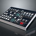 portable synthesizer synthesizer mixer reverberator tuner mixer mixing equipment 3d model