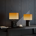 Modern table lamp gradient lampshade wall panel 3d model