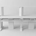 Modern Experiment Table Student Experiment Table 3d model