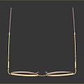 Elegant Gold Frame Sunglasses With Light Lenses And Decorative Temple Design