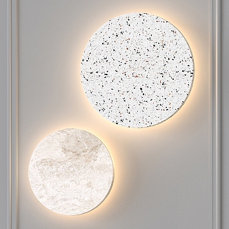 Modern marble wall lamp disc wall lamp 3d model