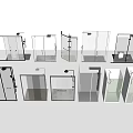 Shower Partition Shower 3d model
