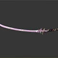 Ornate Decorative Sword With Elaborate Hilt Red Gold Accents And Sharp Blade