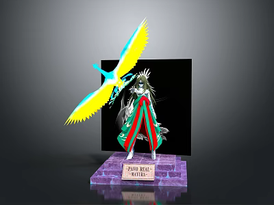 Detailed Fate Grand Order Morgana Anime Figure Premium Collectible Statue 3d model