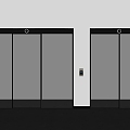 Modern electric door technology door induction door electric glass door electric induction door electric sliding door company induction door 3d model