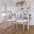 Elegant Living And Dining Room Interior With Brown Sofa Coffee Table Chandelier And Vase Flowers