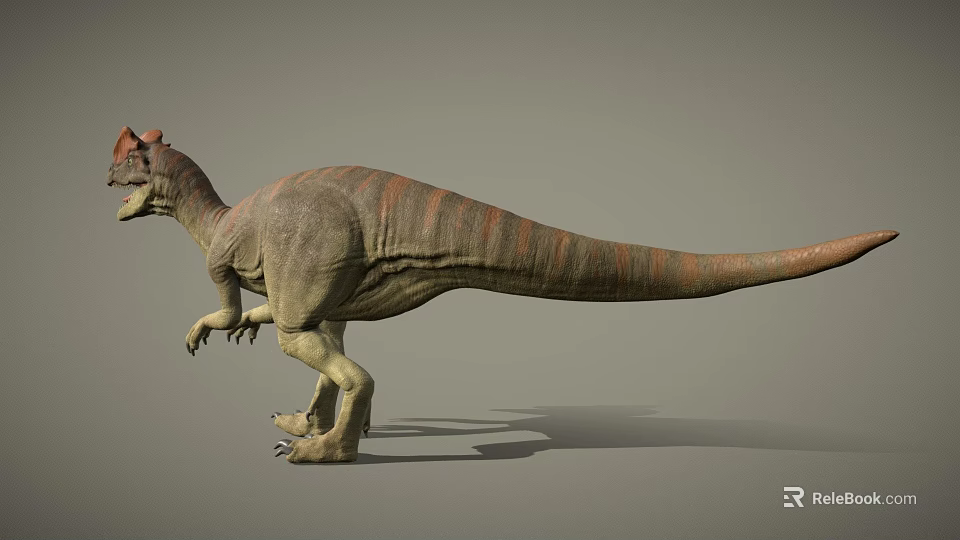 Horned Dinosaur 3D Model With Detailed Skin Texture And Standing Pose 3d model 