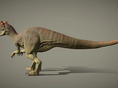 Horned Dinosaur 3D Model With Detailed Skin Texture And Standing Pose 3d model