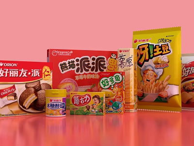 Modern Food Haoliyou Food Packaging 3d model Modern Food Haoliyou Food Packaging 3d model