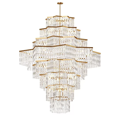 Crystal chandelier 3d model