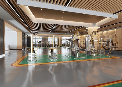 Modern Gym 3d model