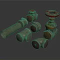 Industrial Plumbing Pipe Fittings Including Valve Elbow Tee And Flange Components