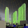 Modern High rise Residential Buildings With Lush Green Trees And Clear Sky
