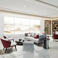 New Chinese Reception Hall 3d model