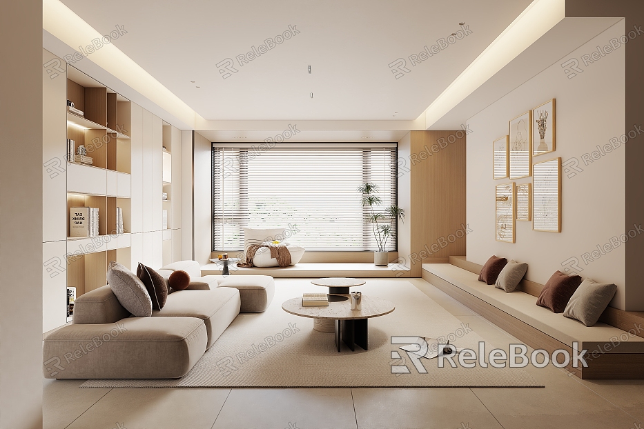 modern living room model