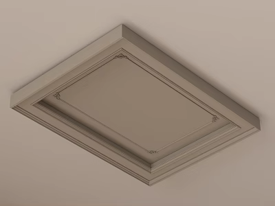 French European Ceiling French Ceiling Bedroom Guest 3d model