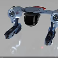 Futuristic Advanced Space Exploration Rover with Mechanical Legs for Cosmic Missions