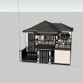 Modern rural self-built villas 3d model