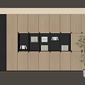 Modern Office File Cabinet Locker Bookcase 3d model