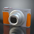 Canon G9 X Digital Camera With Compact Design And Orange Silver Finish