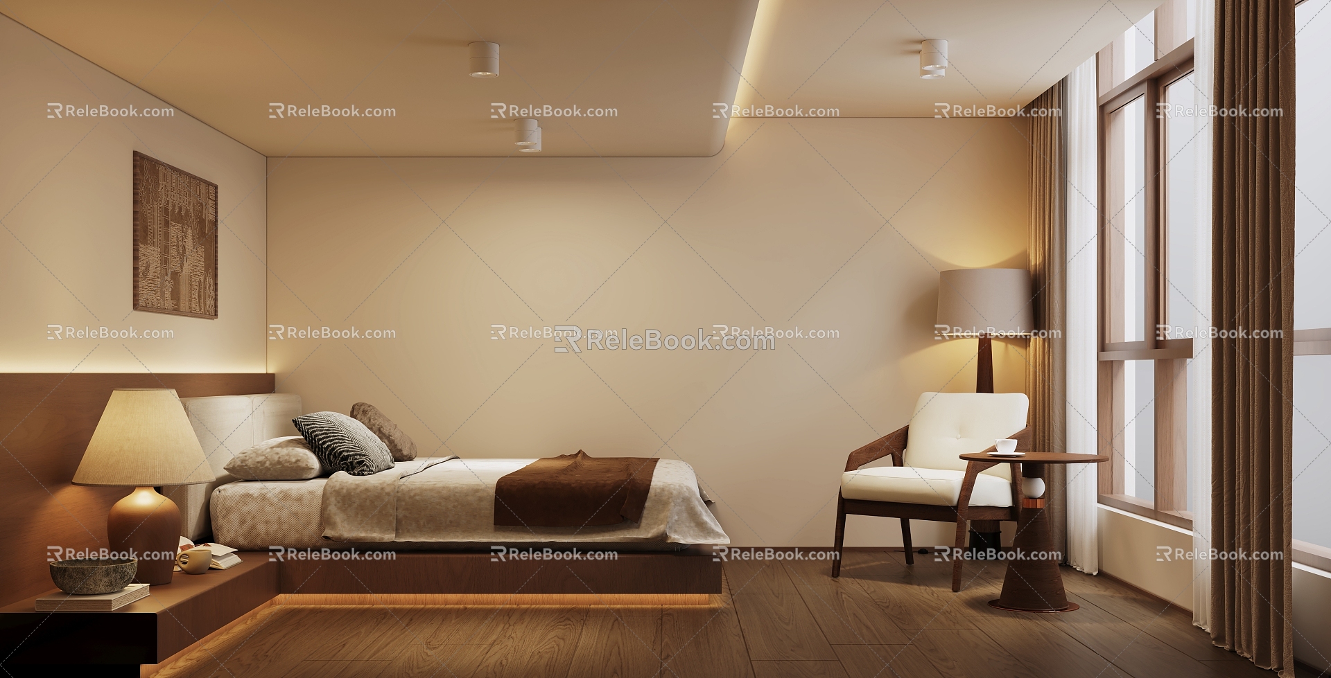 Middle Bedroom Second Bedroom Tatami Room 3d model