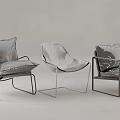 Modern Accent Chairs With Metal Frames And Stylish Cushion Designs For Living Room