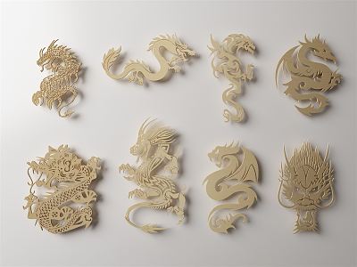 new chinese style carved 3d model