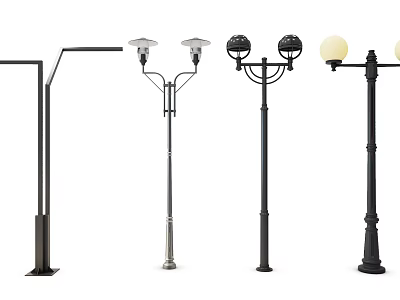 Various Styles of Outdoor Lights For Garden Pathway Street And Yard 3d model