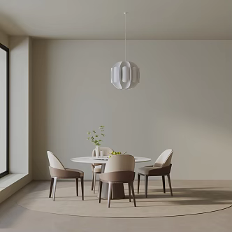 Modern table combination 3d model
