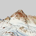 Natural Scenic Garden Landscape Featuring Snow Covered Peaks And Rocky Terrain