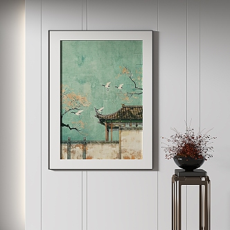 New Chinese Decorative Painting 3d model