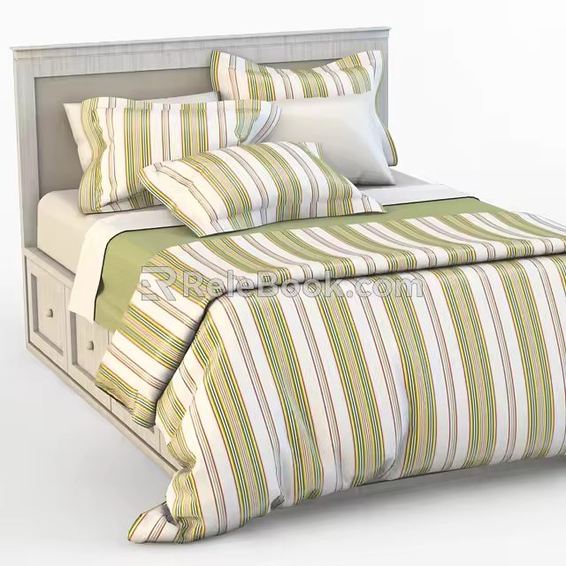 Single Bed 3d model