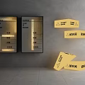 Road Facilities With Directional Signs For Laundry Room And Tailor Shop