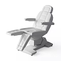 White Adjustable Medical Examination Chair With Ergonomic Design And Stable Base