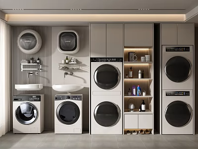 Modern Bathroom Cabinet Rack With Open Storage Shelves And Sleek Contemporary Design 3d model