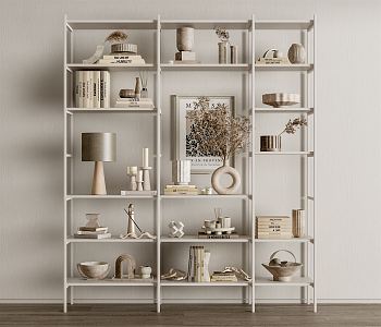 Modern Bookshelf 3d model