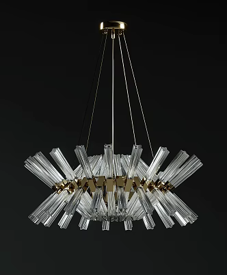 Modern chandelier 3d model