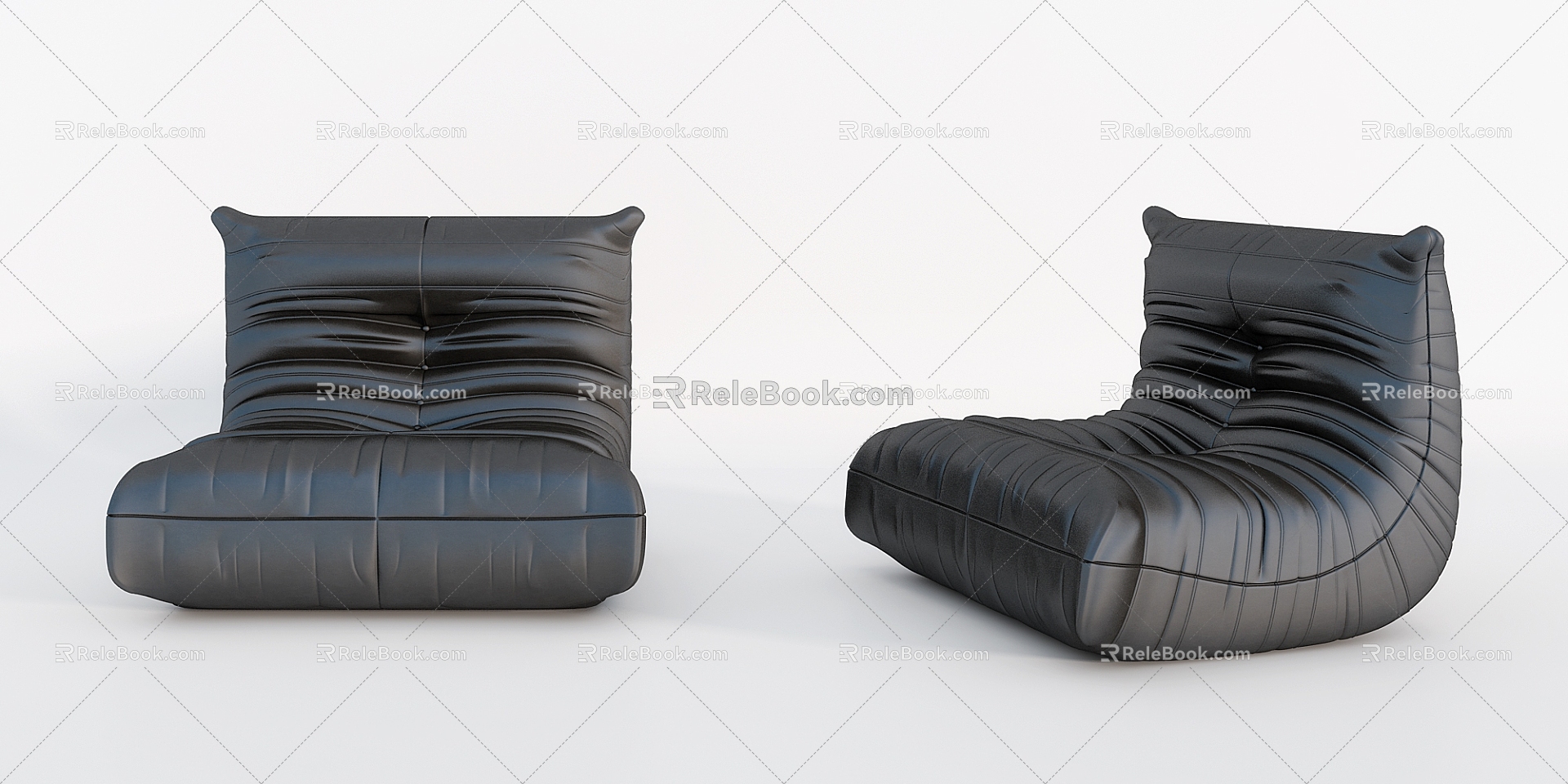 Lazy Sofa Caterpillar Sofa Casual Sofa Single Sofa 3d model