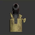 blowtorch fire lamp gasoline blowtorch kerosene blowtorch blowpipe modern weapon hot weapon hot weapon gun 3d model