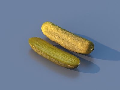 Cucumber Pickled Cucumber Food 3d model