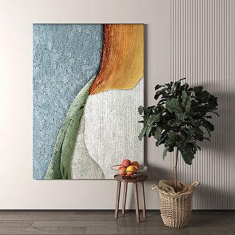 modern abstract painting abstract decorative painting 3d model