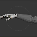 Modern Manipulator Robot Arm Mechanical Arm Robot Arm Robot Head 3d model