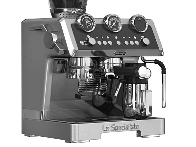 La Specialista Professional Espresso Machine Kitchen Appliance With Stainless Steel Body And Control Knobs 3d model
